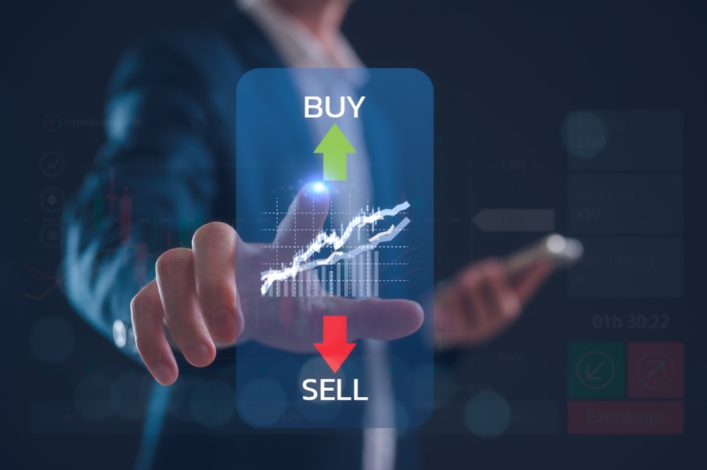 Stock,Market,Or,Forex,Trading,Graph,And,Candlestick,Chart,Suitable